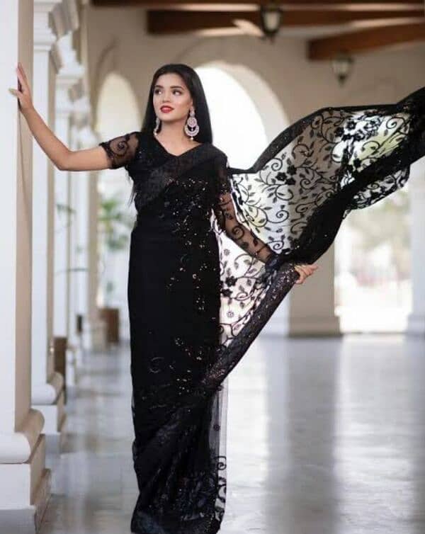 black saree 0