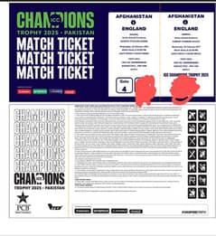 Afghanistan vs England ICC tickets