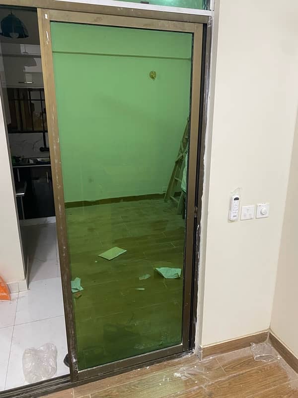 Aluminum mirror sliding door new made 5