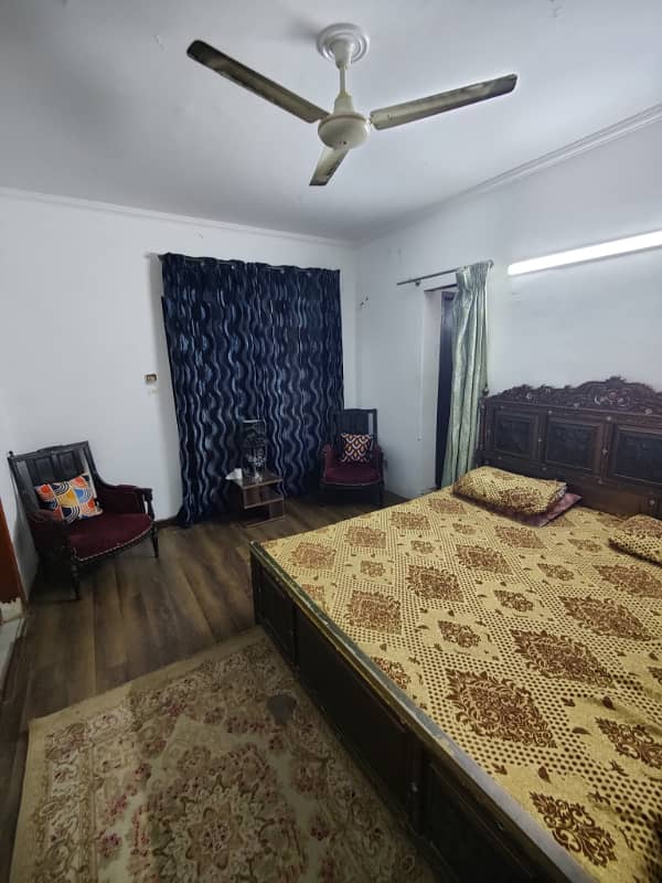 Furnished portion for rent in Dha phase 7 near p. k. l. i 21