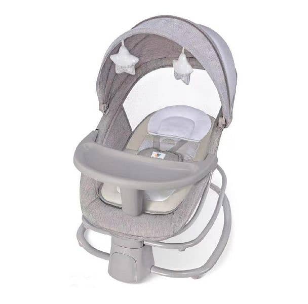 Mastela 4in1 Multi-Functional Foldup Bassinet Swing with Tray & Net 0