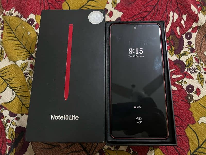 SAMSUNG note 10 lite official dual sim Approved 8