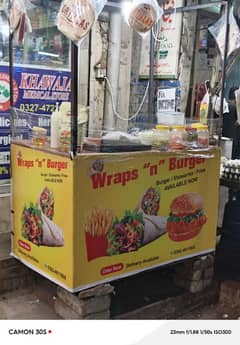 shawarma burger stall