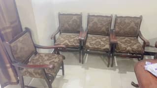 4x wooden chair solid wood