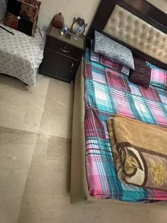 Bed and Side Table