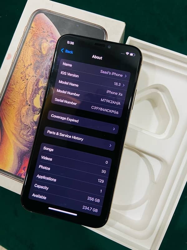 Apple iphone xs 256gb non pta 6