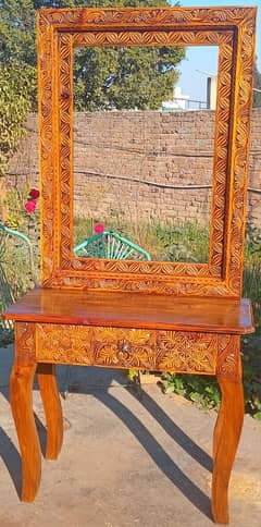 mirror frame with stand