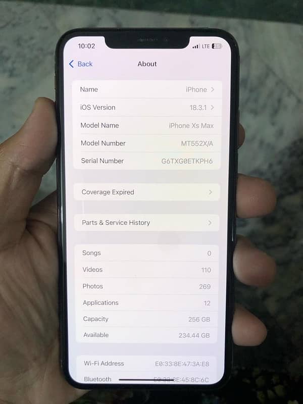 iphone xs max 256gb pta approved f/u 8