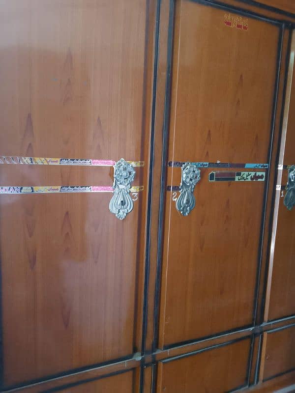 3 door metal almari wardrobe 1