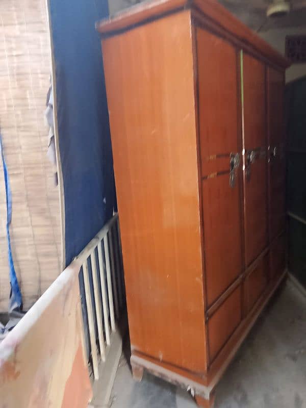 3 door metal almari wardrobe 2