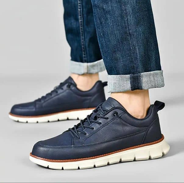 Men's Lightweight Soft Sole Sneakers With Elastic Shoelace 5