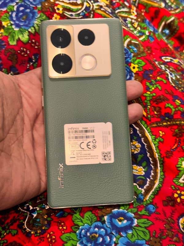 infinix note 40 pro max 24 256  green clr only 7 month use full box 2