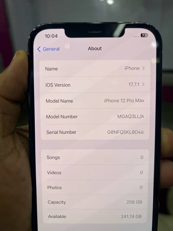 IPHONE 12 PRO MAX 256GB PTA APPROVED 7