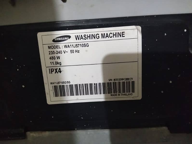 Samsung washing machine 11kg working conditions 1