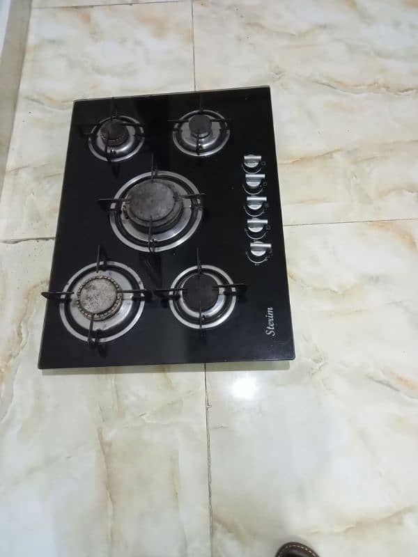 Hob with 5  Gas Burners Brand Sterim ,Cell ignition system 1