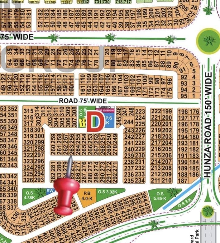 1 Kanal On-Ground Possession Plot for Sale Block D, LDA City Lahore 0