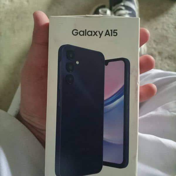 Samsung A15 open with box 4 months sim working days 2