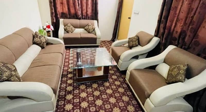 7 seaters sofa with new table 4