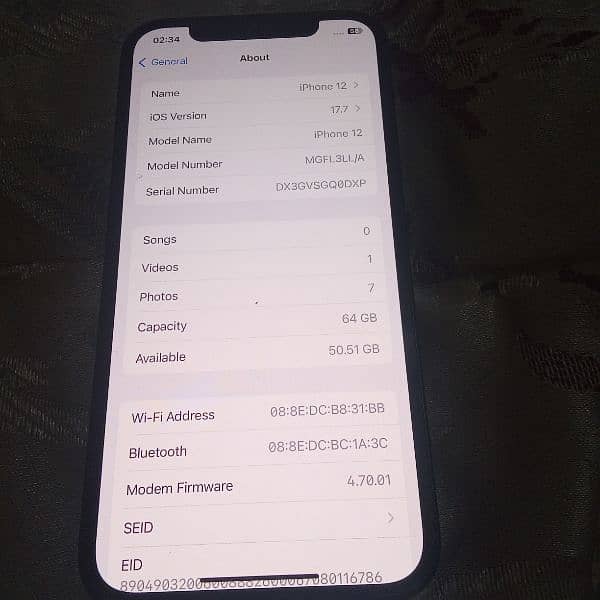 iPhone 12 JV 64GB water pack (No exchange) 6