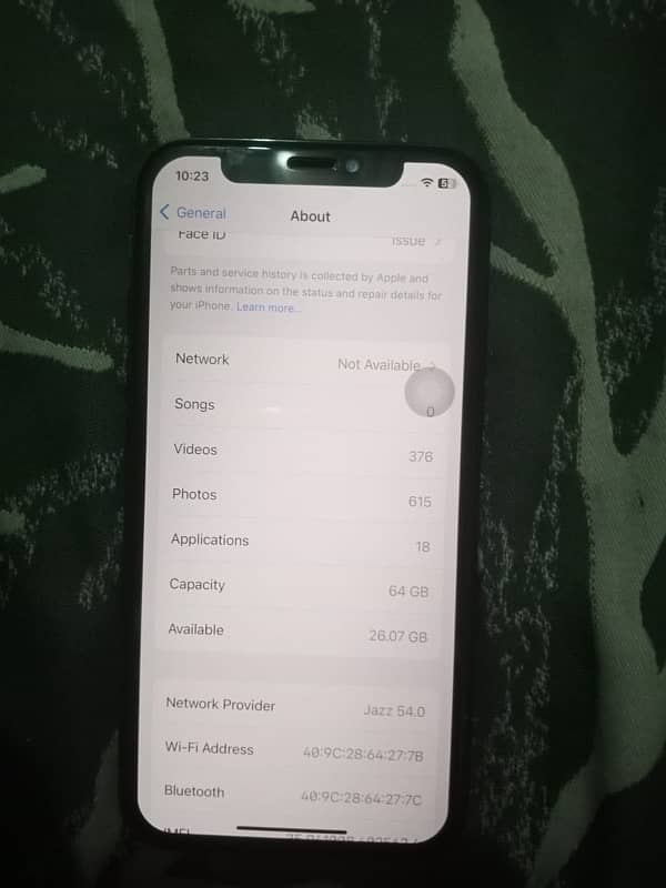 Condition, 10 x 8 face ID of battery health, 73 8