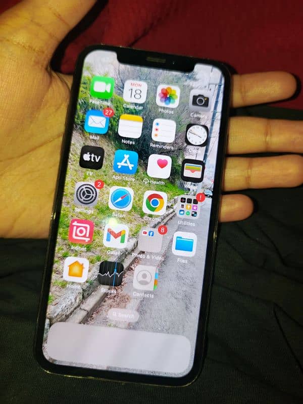 iphone x non pta 64 gb back glass line crack 5