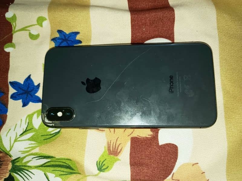 iphone x non pta 64 gb back glass line crack 6