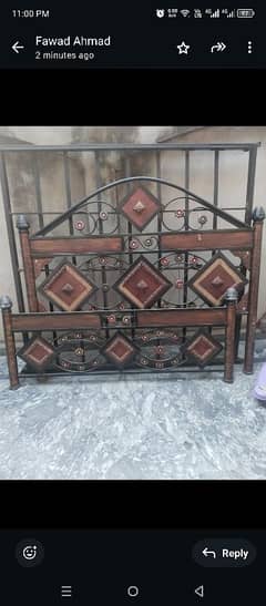 iron bed