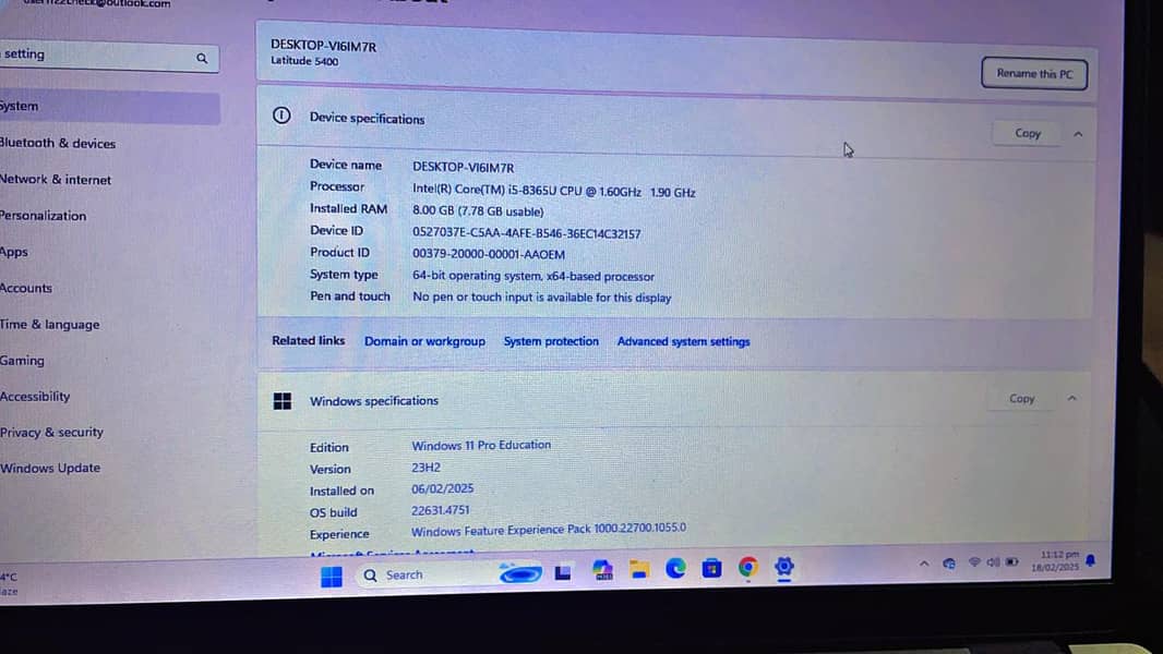 Dell i5 8gen 6