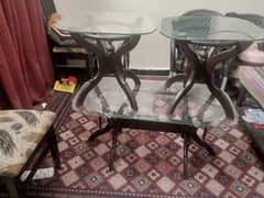 center table with side tables