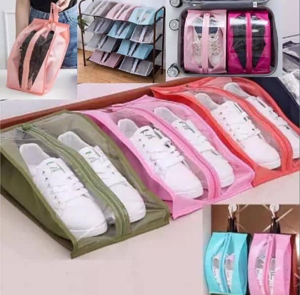 Pack Of 5 Shoe Organizer Travel Shoes Organizer Storage Bags 0