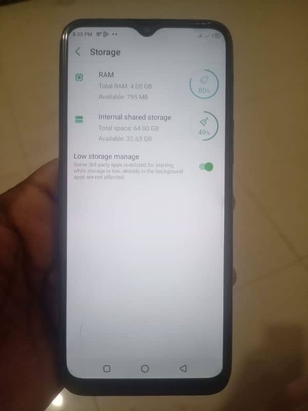 infinix hot 8 4GB ram 64 GB memory condition 10 by 9 5