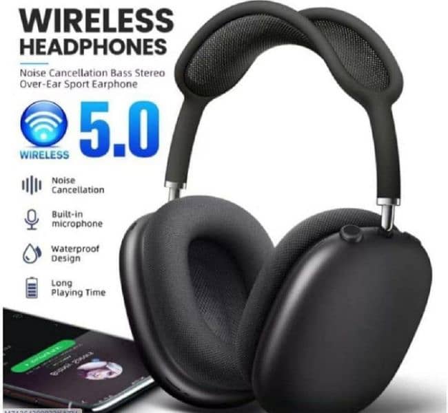 Bluetooth 5.2 headphones with Smart touch Super Bass 1