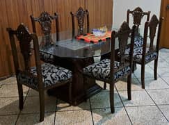 Used 6-Seater Chinioti Dining Table for Sale – Elegant & Durable