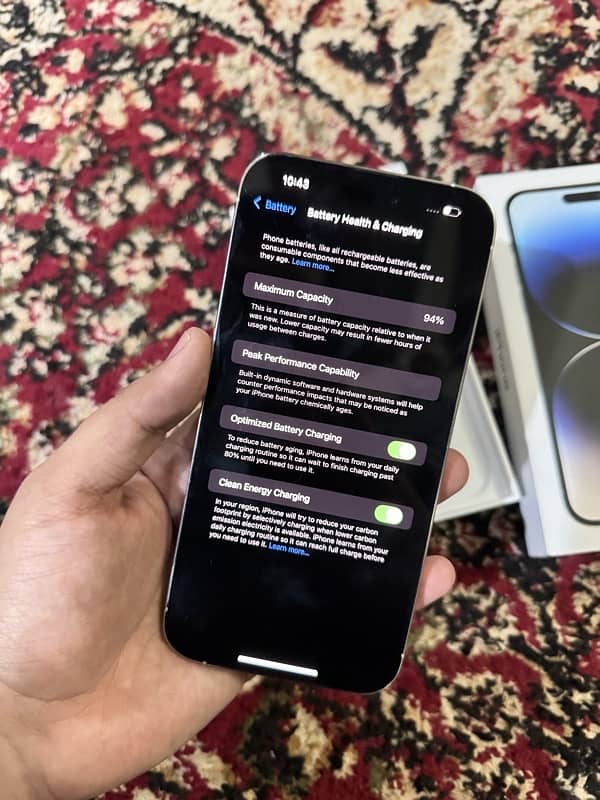 14 pro max 94 health PTA APPOVED 256gb 1