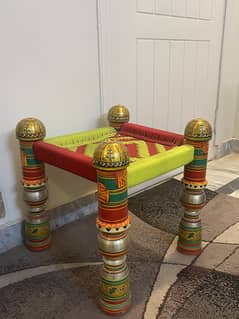 Traditional stools, cultural theme, new as not used,comfortable large