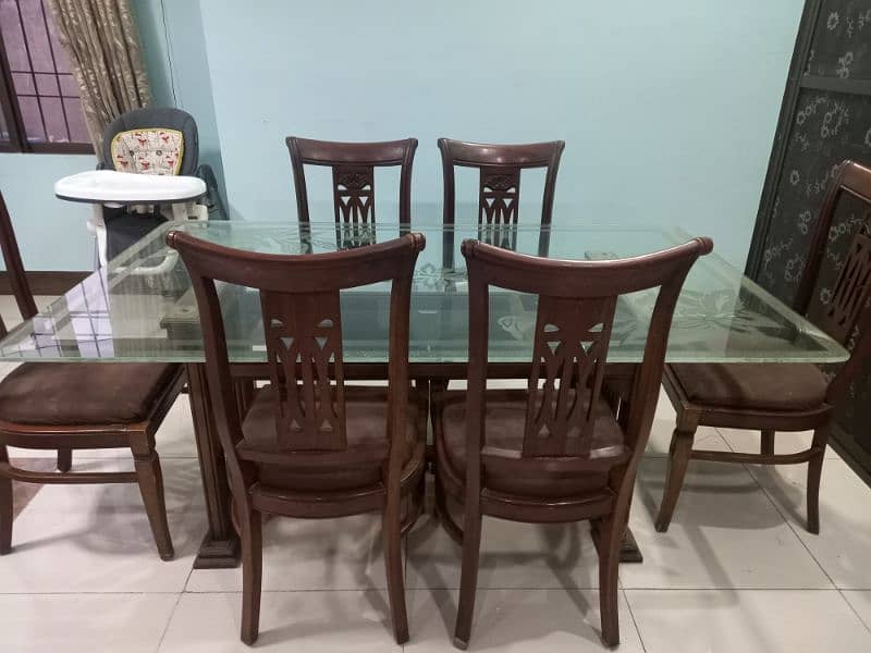 Dining Table with 6 chairs for sale 1