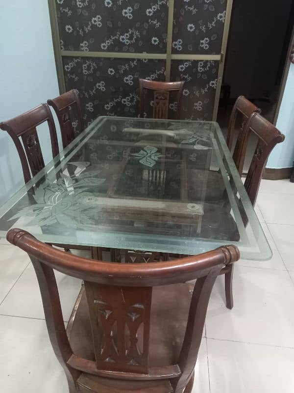 Dining Table with 6 chairs for sale 2