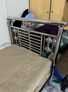 single iron bed | iron bed | single bed | spring mattress