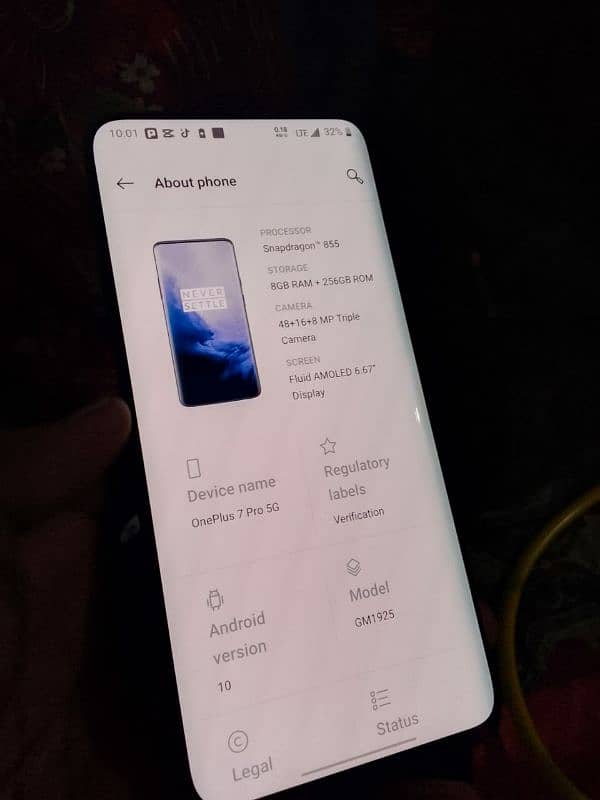 one plus 7 pro 256 GB ROM 12 all ok 3