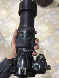 Nikon D5000 with professional 70-300 lens