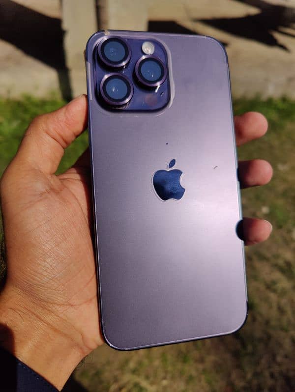 Iphone 14 pro max Deep Purple 128 GB JV Waterpack 6