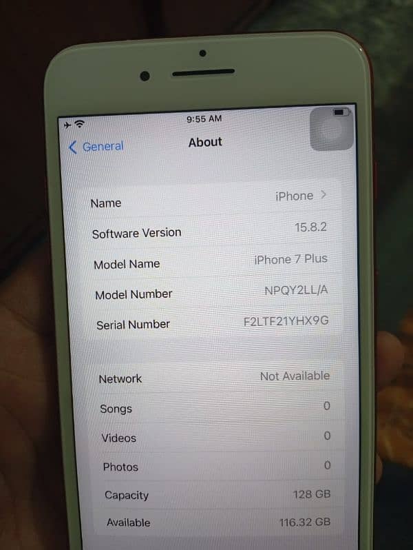 iPhone 7plus 128Gb bypass panel change 82 percent original health 4