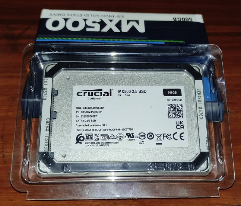 Crucial MX500 500GB 3D NAND SATA 2.5 Inch Internal SSD 3