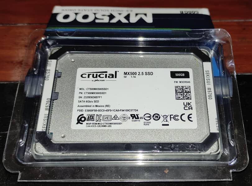 Crucial MX500 500GB 3D NAND SATA 2.5 Inch Internal SSD 4