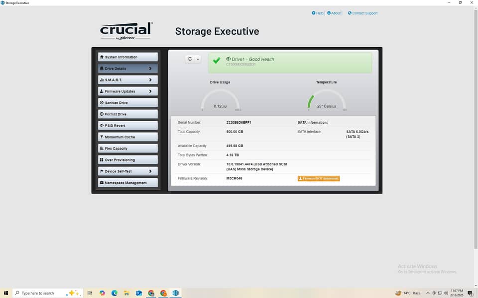 Crucial MX500 500GB 3D NAND SATA 2.5 Inch Internal SSD 5