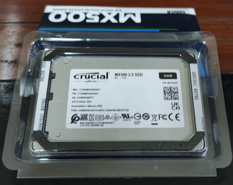 Crucial MX500 500GB 3D NAND SATA 2.5 Inch Internal SSD 7