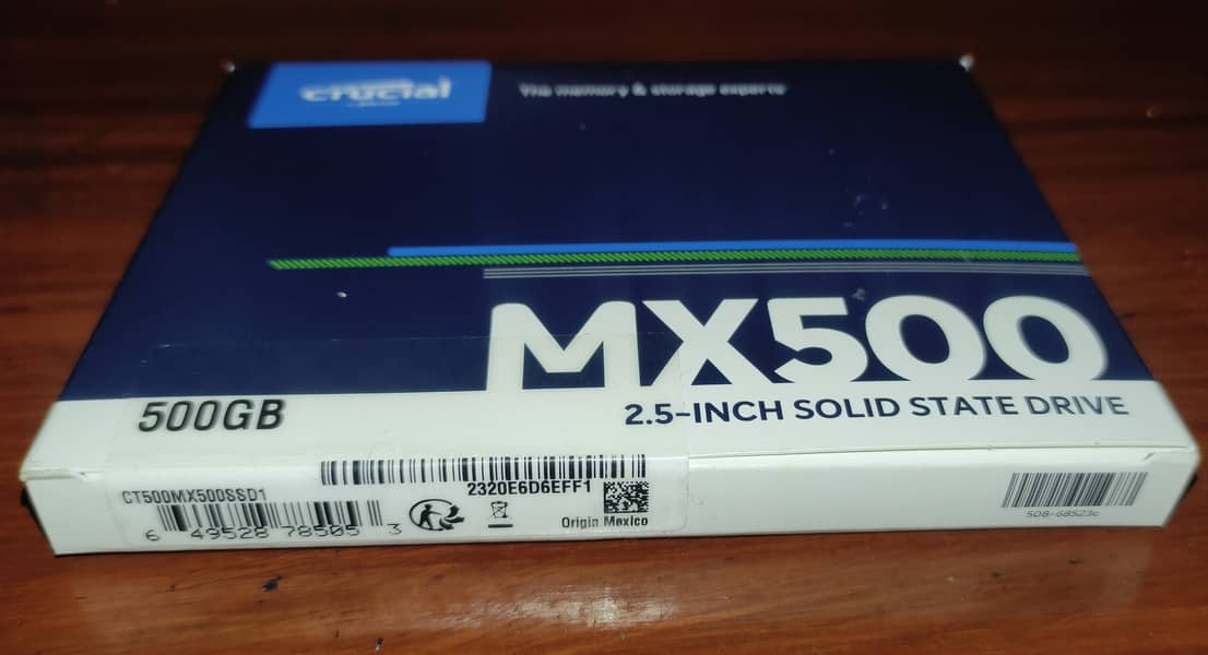 Crucial MX500 500GB 3D NAND SATA 2.5 Inch Internal SSD 8