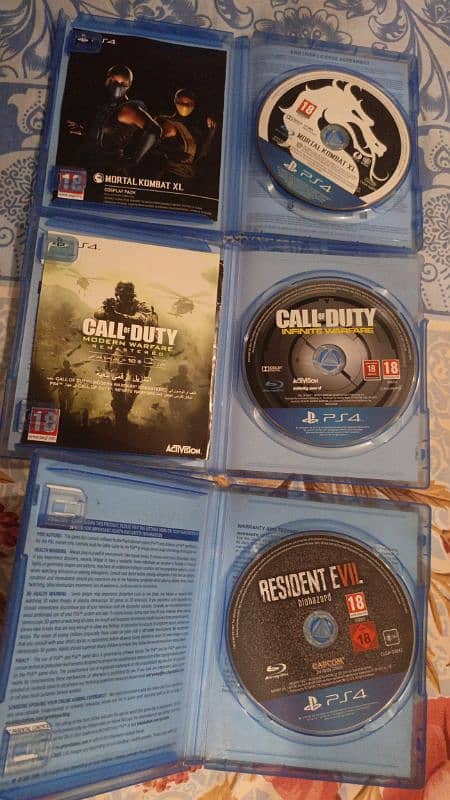 Resident evil biohazard/mkxl/call of duty Infinite warfare 3
