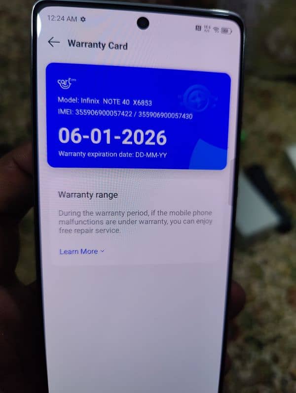 Infinix Note 40 8/256 gb 7