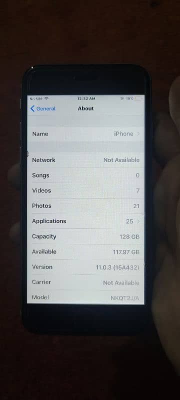 Iphone 6s 128 GB IOS 11.3 Version 0